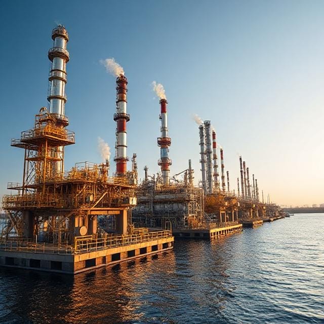 Petrochemische industrie.